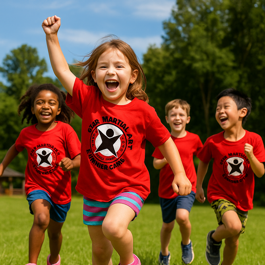 Star Martial Arts kids playing games together